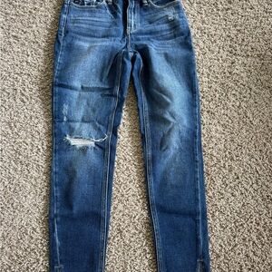 KanCan Blue Skinny Distressed Jeans